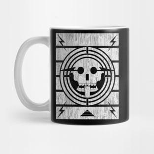 Face of Death Radio-White Distressed Mug